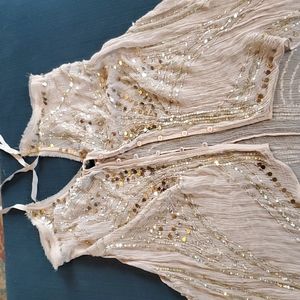 Urban Outfitters | Beaded Sequin Halter Top